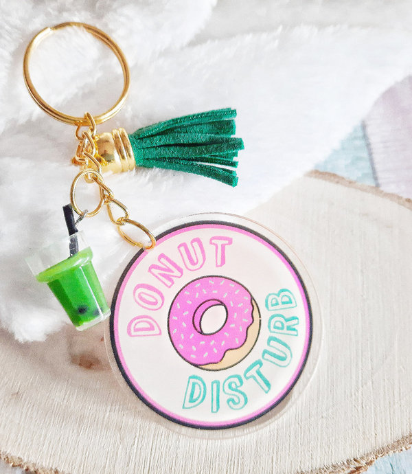 Llavero acrílico "Donut Disturb", personalizado