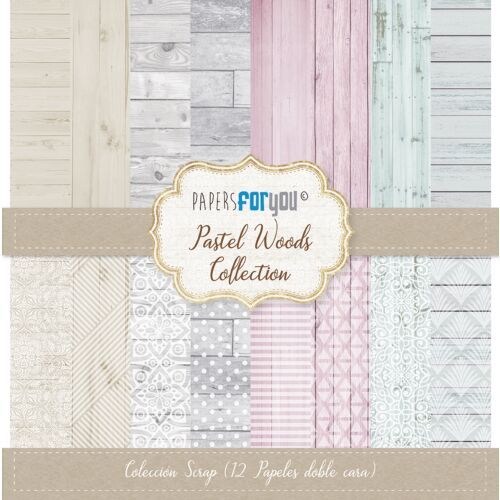 Colección "Pastel Woods" Papers for You. 12"x12"